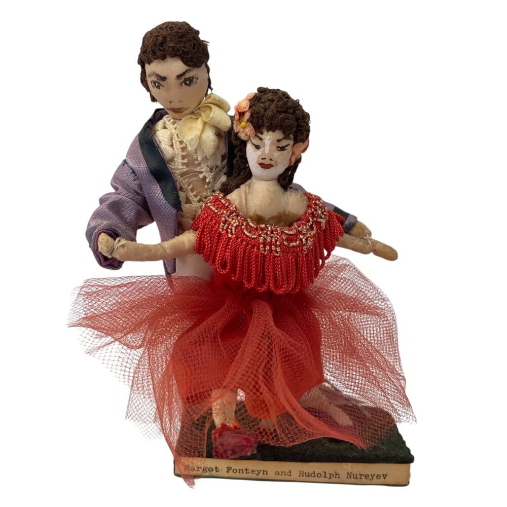 Margot Fonteyn Rudolf Nureyev Royal‎ Ballet Figurines Ruth Hope Leon 1968 Art 7"
